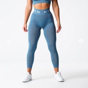 Nvgtn stone blue sport seamless leggings. Size small worn 2x